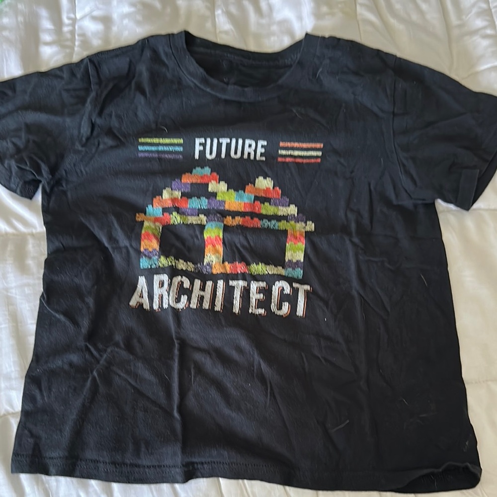 Black 'Future Architect' Graphic T-Shirt